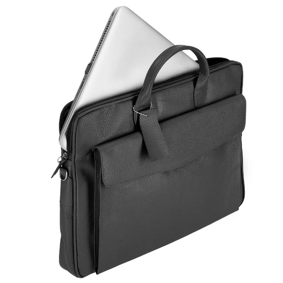 Black sleek carrier laptop bag