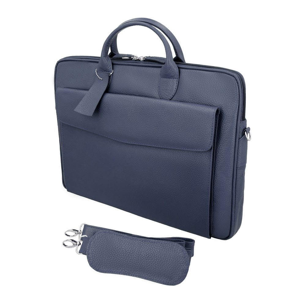 Blue sleek carrier laptop bag