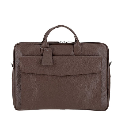 Dark brown sleek carrier laptop bag