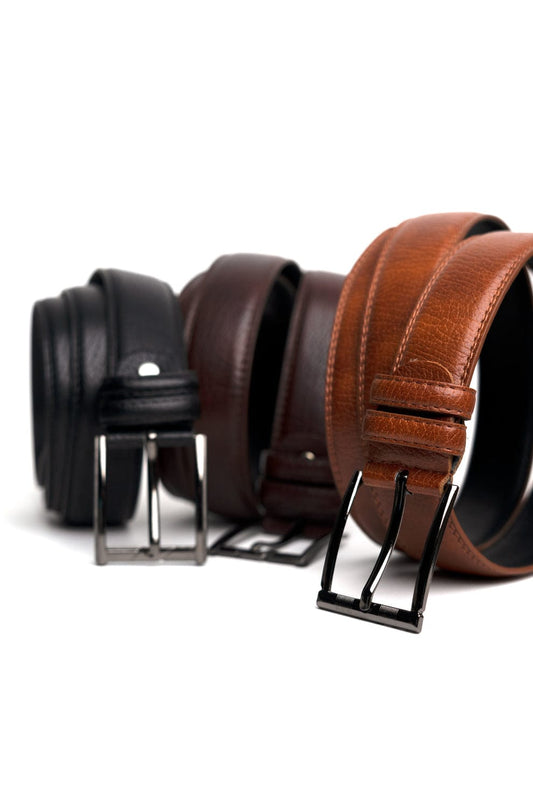 Pack of 3 essential leather belts