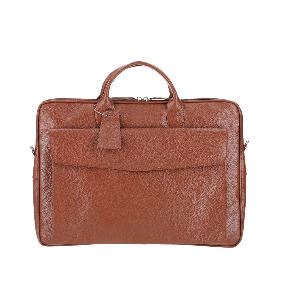 Mustard brown sleek carrier laptop bag